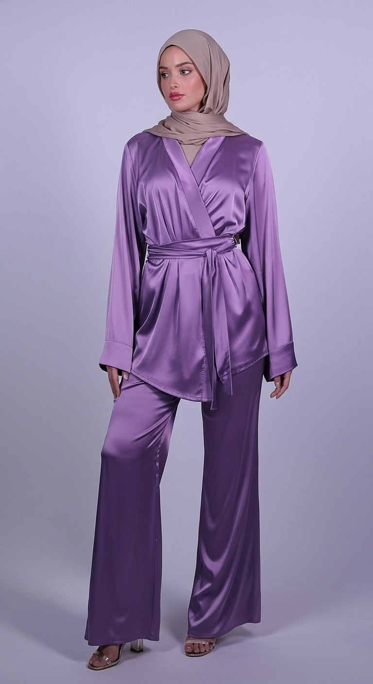 Wrapped Satin Set