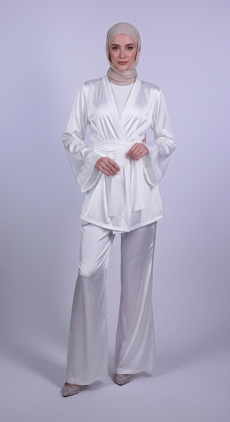 Wrapped Satin Set